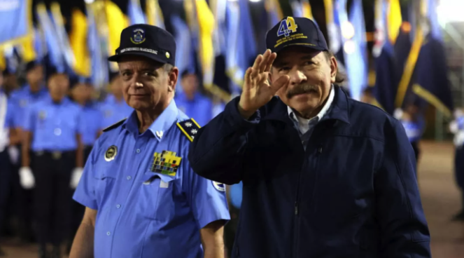 Nikaragua ancam seret empat negara ke ICJ terkait genosida Gaza 1 Presiden Nikaragua Daniel Ortega di Lapangan Revolusi di Managua, Nikaragua, pada 11 September 2023 (AFP)