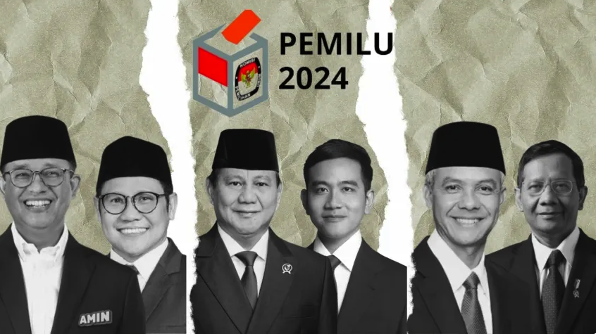 Harapan rakyat dan sikap kontestan pilpres terhadap isu Palestina 1 Capres Cawapres 2024. (Ilustrasi/Kaltim Today)