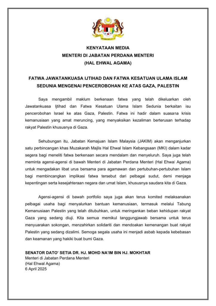 Pemerintah Malaysia akan kumpulkan ulama dan ormas bahas fatwa jihad lawan Israel 3 malaysia