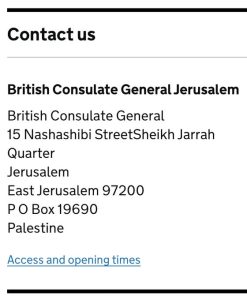 Israel murka, Inggris-Prancis-Kanada cantumkan alamat konsulnya di Yerusalem Palestina 3 553022076 10161797602152227 7371335019190036527 n