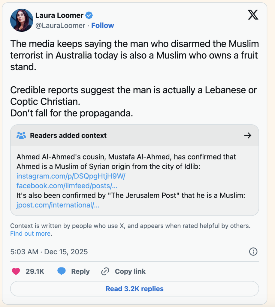 Influencer pro-Israel pelintir identitas Muslim penyelamat Yahudi di Australia 5 Screenshot 2025 12 16 at 08.27.26
